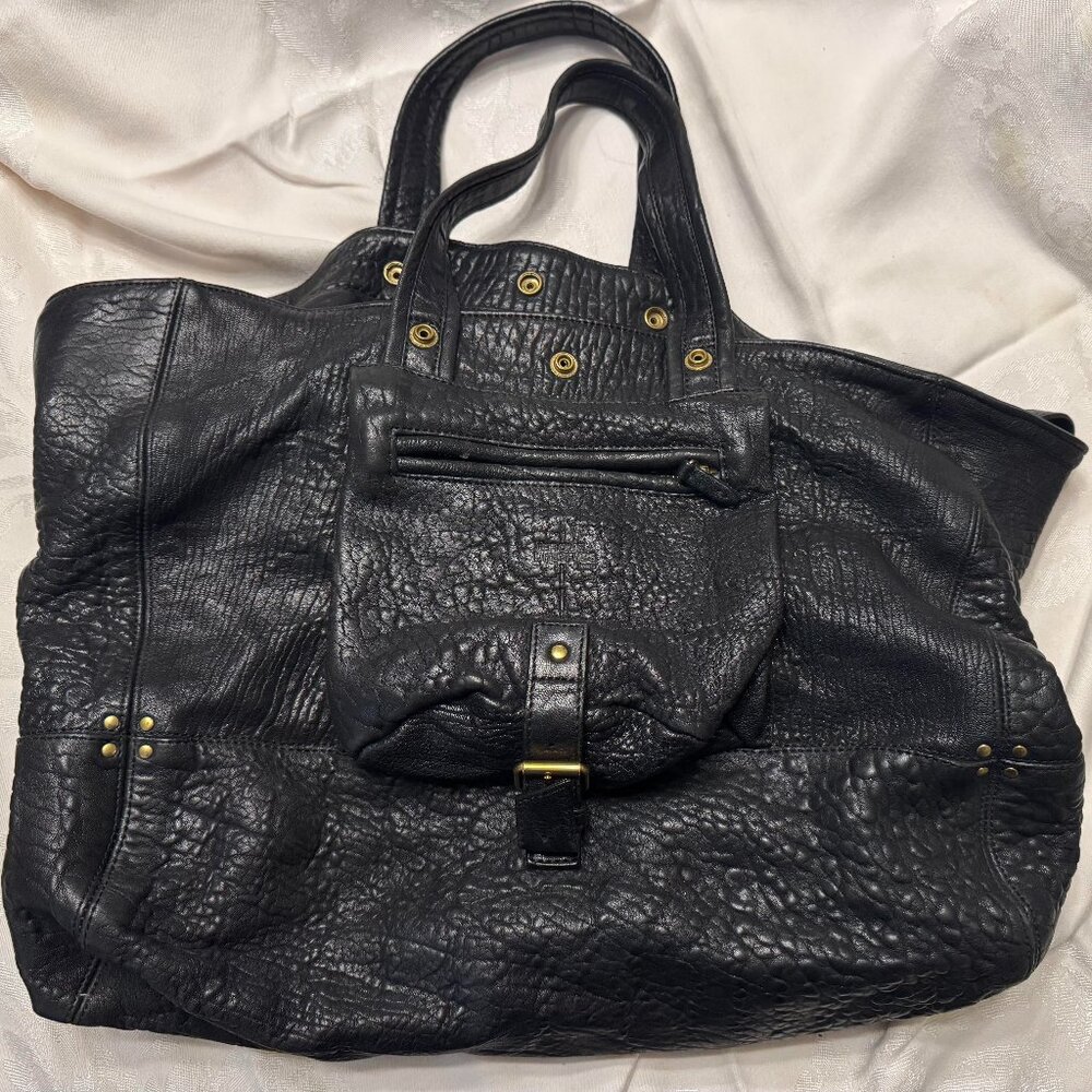 Jérôme Dreyfuss 100% Lambskin Noir, Billy M Shoulder Bag